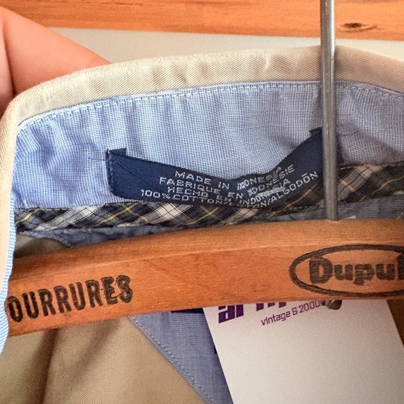 Vintage Tommy Hilfiger button down shirt heavy / thick Large 1990s - Picture 6 of 7